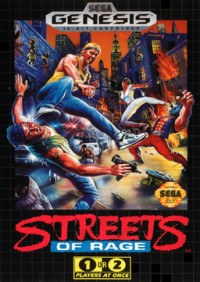 Bare Knuckle JP Sega Mega Drive  box art
